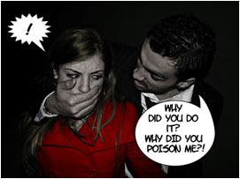 David then reveals himself to Jessica aggressively questioning her: 'Why did you do it? Why did you poison me?!'