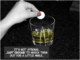 She continues: 'Its not strong.. Just enough to knock them out for a little while..