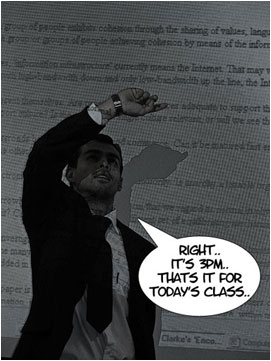 David brings the class to an end and tells the students that they can go