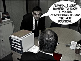 David then continues: 'Anyway.. I just wanted to know if you're considering me for the new position thats opened up'