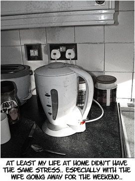 David Narrates: 'At least my life at home didn't have the same stress.. Especially with the wife going away for the weekend..'