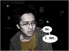 Paul looks back and forth between Jessica and David: 'Oh.. I.. see..'