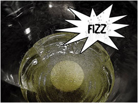 Admidst this a pill has found its way into David's drink and fizzes away as it dissolves unnoticed'