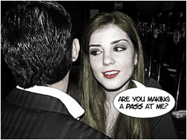 Jessica flirts a smile at David: 'Are you making a pass at me?'