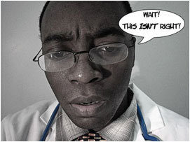 Doc Hanson suddenly looks confused: 'Wait! This isn't right!'