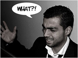 David replies: 'What?'