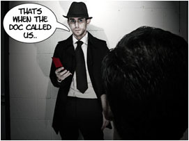 We are back in the present with Detective McGraw, he tells David: 'That's when the doc called us..'