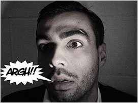 David is then struck by a sharp pain and lets out a shout of agony