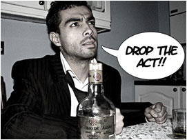 David cuts her off aggressively: 'Drop the act!'