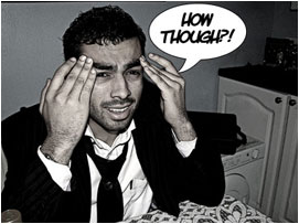 David shakes his head trying to figure it all out: 'How though?'